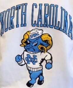 Vintage NCAA North Carolina Tar Heels Mascot Shirt, University Of North Carolina