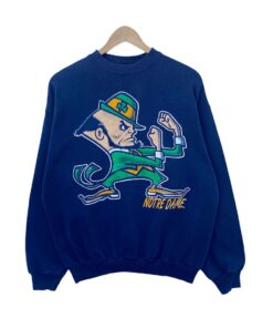 Vintage NOTRE DAME Fighting Irish Sweatshirt Sweater Long Sleeve Big Pictures