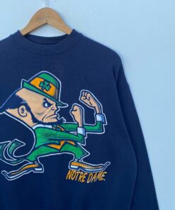 Vintage NOTRE DAME Fighting Irish Sweatshirt Sweater Long Sleeve Big Pictures
