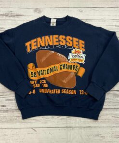 Vintage Navy Tennessee NCAA Champions Crew Neck Sweatshirt Adult