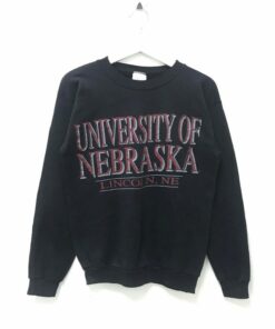 Vintage Nebraska Crewneck Lincoln University Nebraska Sweater Big Spellout Nebraska Sweatshirt