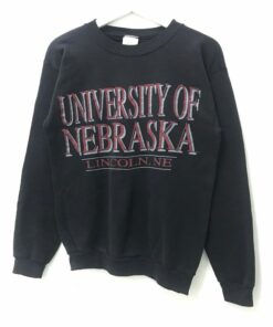 Vintage Nebraska Crewneck Lincoln University Nebraska Sweater Big Spellout Nebraska Sweatshirt