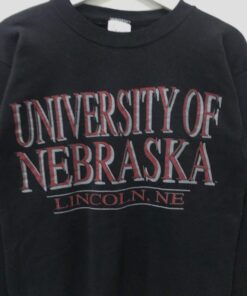 Vintage Nebraska Crewneck Lincoln University Nebraska Sweater Big Spellout Nebraska Sweatshirt