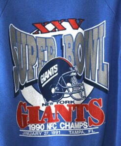 Vintage New York Giants Super Bowl Football Sweatshirt