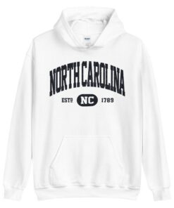 Vintage North Carolina Hoodie, Retro North Carolina Hooded Sweatshirt, Distressed Sweater College University Style NC Gifts