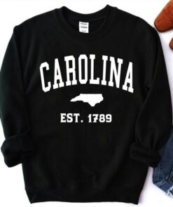 Vintage North Carolina Sweatshirt, Carolina Fan Crewneck Sweatshirt, Distressed Carolina Sweatshirt, Carolina Gift, College Student Gift