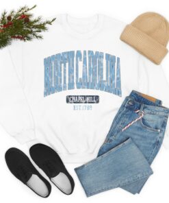 Vintage North Carolina Sweatshirt, North Carolina Fan Crewneck Sweatshirt, Distressed North Carolina Sweatshirt, North Carolina Gift