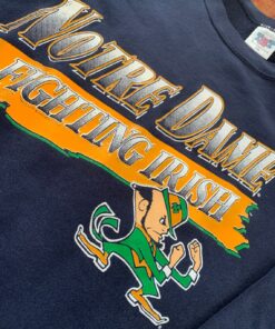 Vintage Notre Dame Fighting Irish Crewneck Sweatshirt Full Size Quality Made in USA