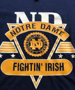 Vintage Notre Dame Fighting Irish Shirt / Short Sleeve Sweatshirt