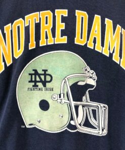 Vintage Notre Dame Fighting Irish Sweatshirt Big Logo University Notre Dame crewneck Pullover Jumper