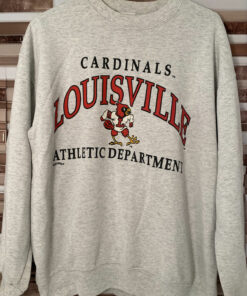 Vintage Nutmeg Louisville Cardinals Sweatshirt University Football Fan Shirt Gifts for NCAA Fans
