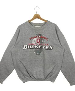 Vintage Ohio State Buckeyes Sweatshirt Full Size Grey Colour