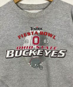 Vintage Ohio State Buckeyes Sweatshirt Full Size Grey Colour