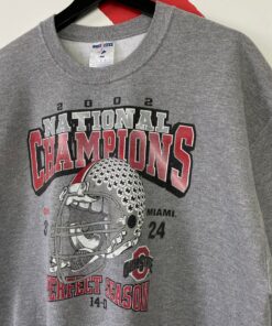 Vintage Ohio State Buckeyes Sweatshirt Ohio Crewneck Miami Hurricanes Sweater Pullover Sportswear