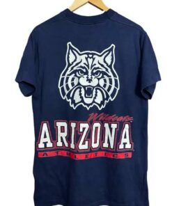 Vintage Original 1990s ARIZONA WILDCATS USA Hanes Single Stitch T Shirt Mens