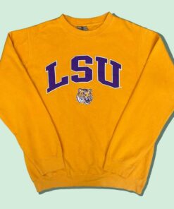 Vintage Reebok Heisman LSU Tigers College Sweatshirt