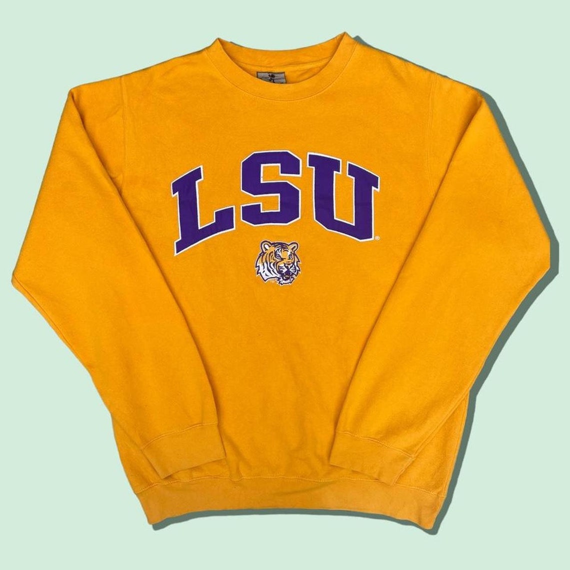 Vintage Reebok Heisman LSU Tigers College Sweatshirt