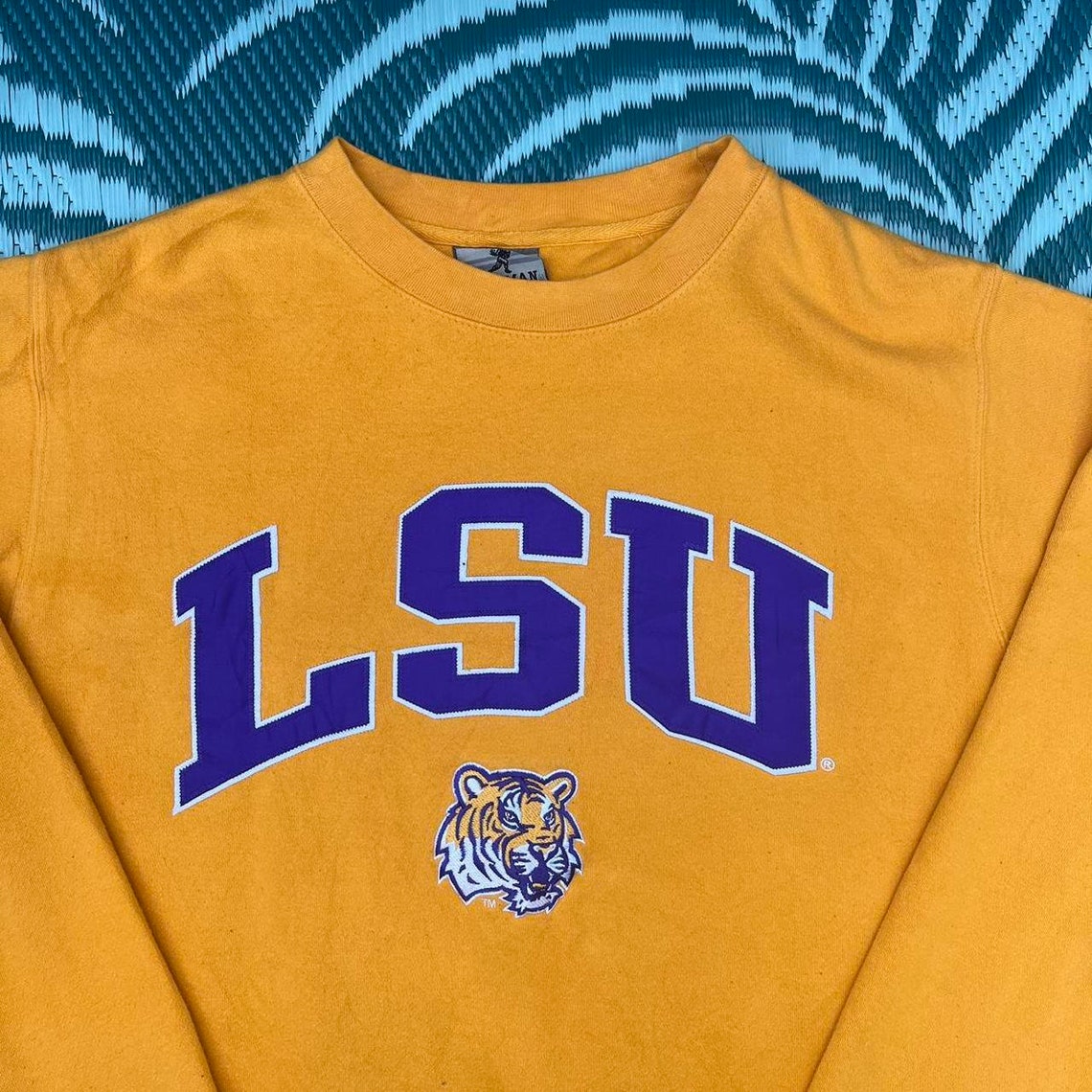 Vintage Reebok Heisman LSU Tigers College Sweatshirt