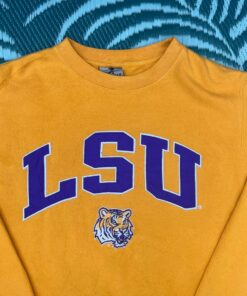 Vintage Reebok Heisman LSU Tigers College Sweatshirt