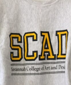 Vintage Savannah College of Art and Design Crop Sweatshirt Large