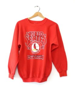 Vintage St Louis Missouri Cardinals Baseball World Series 1987 Sweatshirt Large