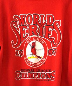 Vintage St Louis Missouri Cardinals Baseball World Series 1987 Sweatshirt Large