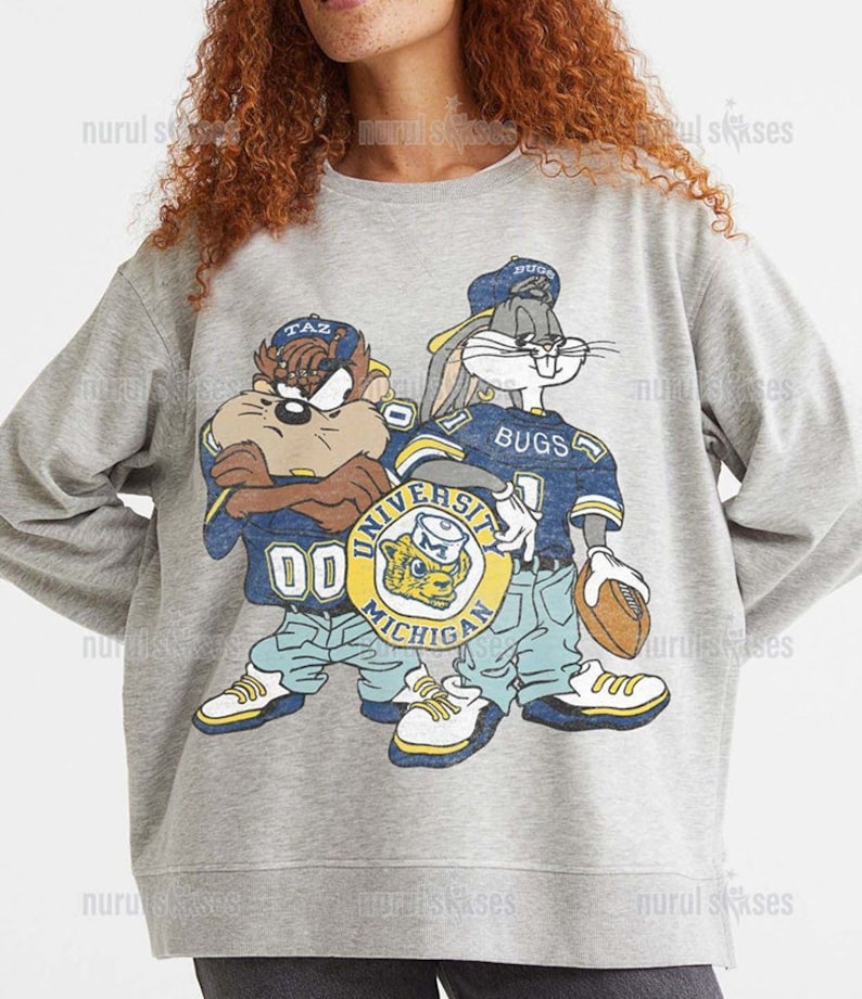 Vintage Style Michigan Crewneck Sweatshirt, Distressed Michigan, Michigan Fan Crewneck Shirt, College Sweater
