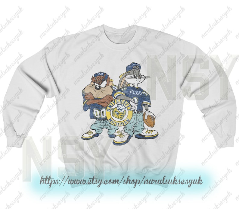 Vintage Style Michigan Crewneck Sweatshirt, Distressed Michigan, Michigan Fan Crewneck Shirt, College Sweater