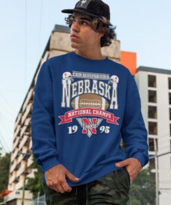 Vintage Style University Of Nebraska Huskers Crewneck Sweatshirt, Vintage 90S Shirt, 1995 Nebraska Huskers Football T Shirt, Hoodie