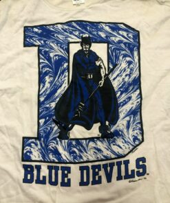 Vintage T Shirt - Blue Devils DUKE White Blue College Shirts