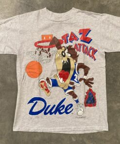 Vintage Taz Duke Blue Devils Looney Toons Shirt Unisex Cotton Men Women