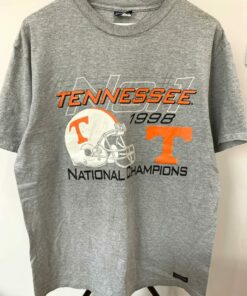 Vintage Tennessee Volunteers No 1 1998 National Champions Shirt Crewneck Sweatshirt Pullover Hoodie Reprinted