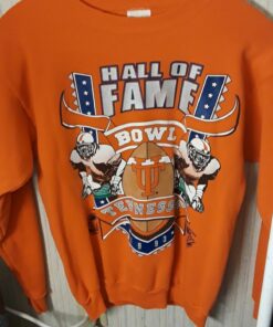 Vintage Tennessee Volunteers Pullover Mens Large 1993 hall of Fame Bowl Graphic Sweater Hoodie And T Shirt Reprinted