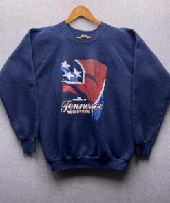 Vintage Tennessee Volunteers State Flag 3 Star Graphic Vols Crewneck Sweatshirt Hoodie Reprinted