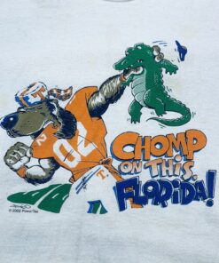 Vintage Tennessee Volunteers Vols Smokey Large Chomp On This Gator Shirt UT Vols Sweatshirt