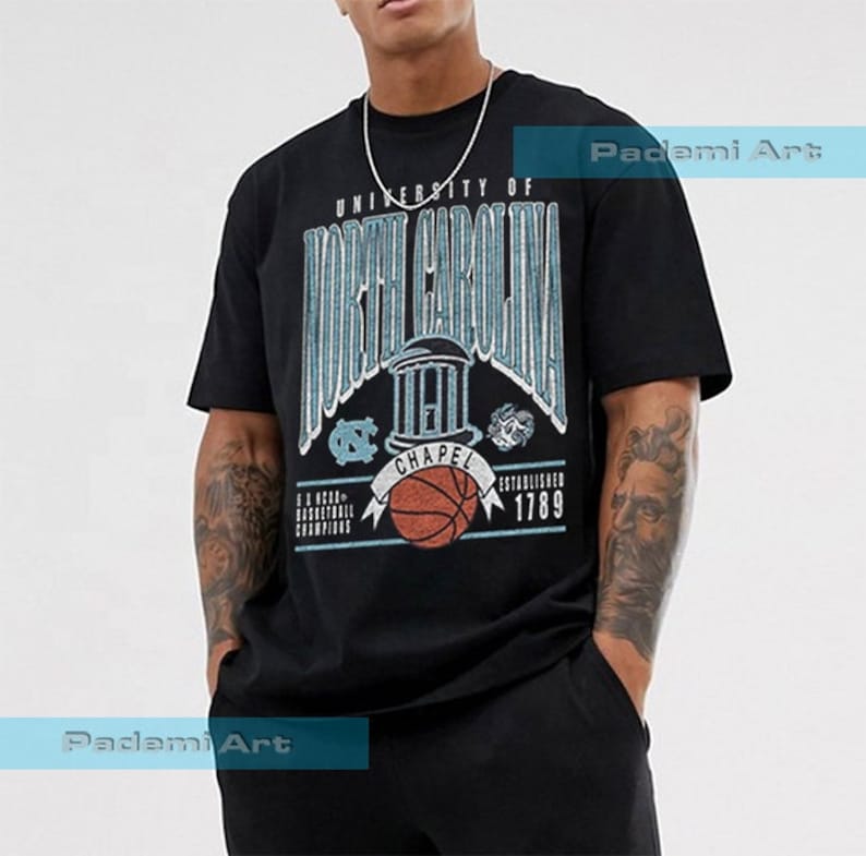Vintage UNC Chapel Hill Shirt, University of North Carolina Shirt, NCAA Basketball Champions Shirt
