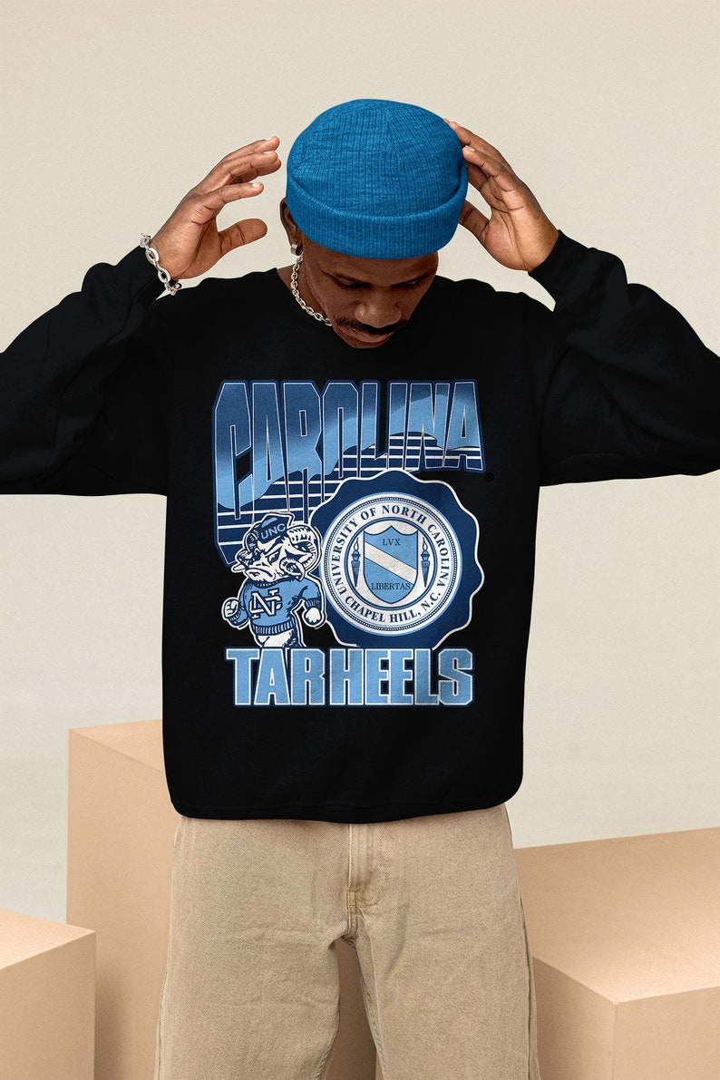 Vintage UNC Tar Heels Flintstone Shirt, NCAA UNC Tar Heels Shirt, North Carolina Tar Heels Shirt, Unisex Shirt, Vintage Shirt