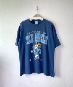 Vintage UNC Tar Heels Mascot Logo Shirt, NCAA UNC Tar Heels Shirt, Vintage 90s University of North Carolina, Unisex Shirt, Vintage Shirt