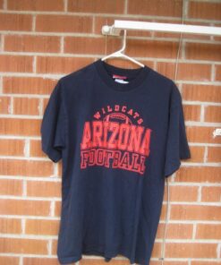 Vintage ** UNIVERSITY of ARIZONA - Wildcats Football ** 1990's T-Shirt USA