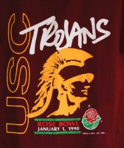 Vintage USC Trojans University of Southern California 1990 Rose Bowl T Shirt Large