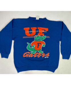Vintage University Of Florida Gators Crewneck Sweatshirt Men Adult Full Size Made In Usa 90S Style