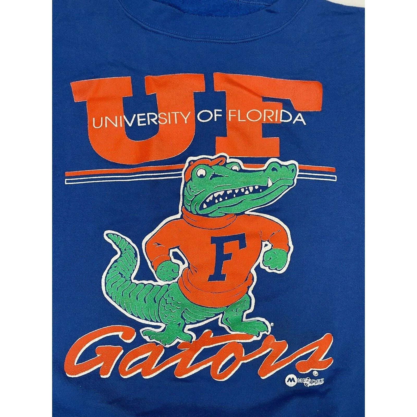 Vintage University Of Florida Gators Crewneck Sweatshirt Pullover Hoodie Full Size