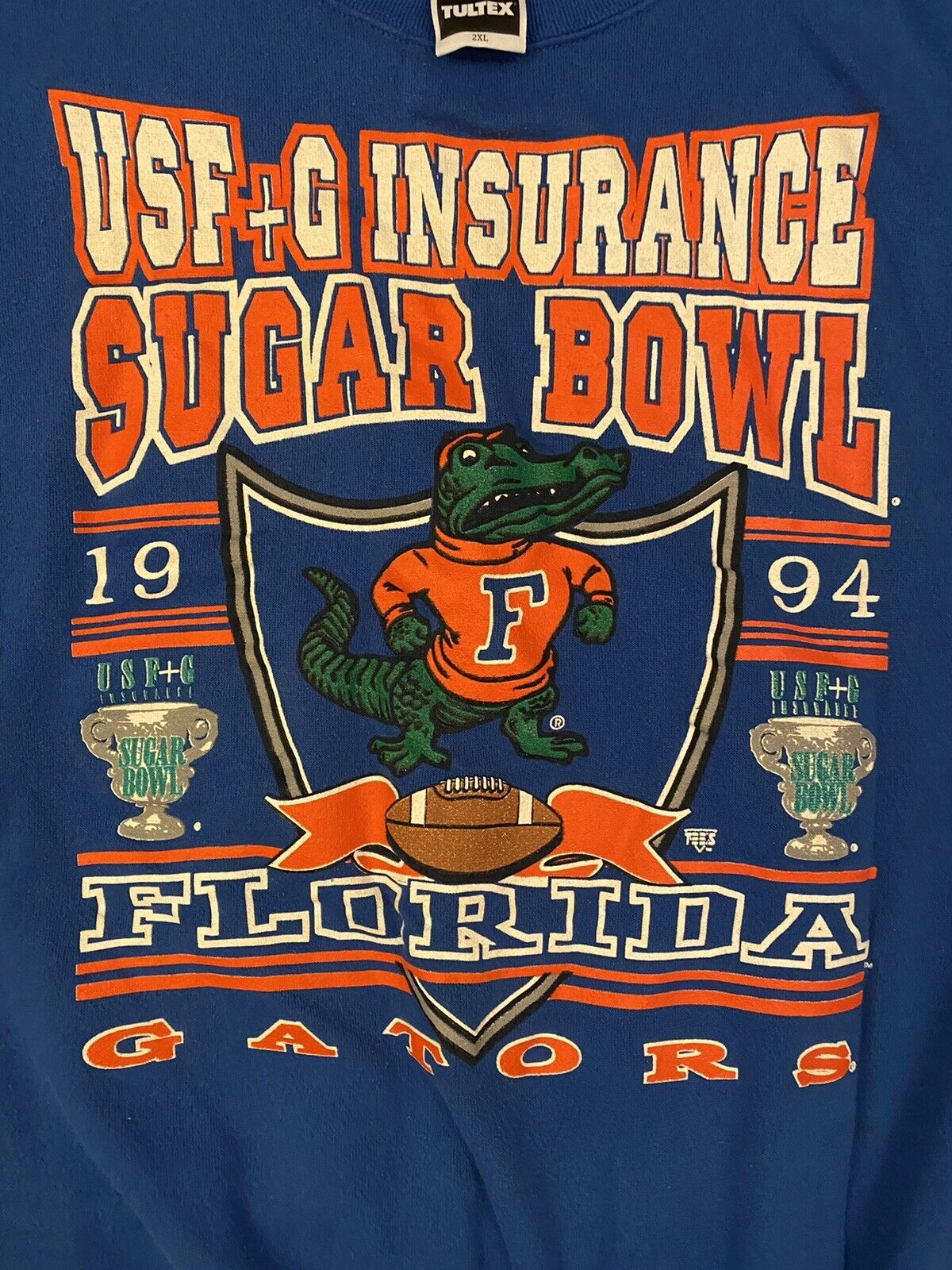 Vintage University Of Florida Sweatshirt, 1998 90S Usa American College Apparel Gators Long Sleeve Graphic Crewneck Sweater