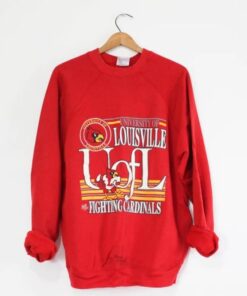 Vintage University Of Louisville Cardinals Sweatshirt, Louisville Cardinals Sweater, Vintage 90s Shirt, Gift For Her, For Him