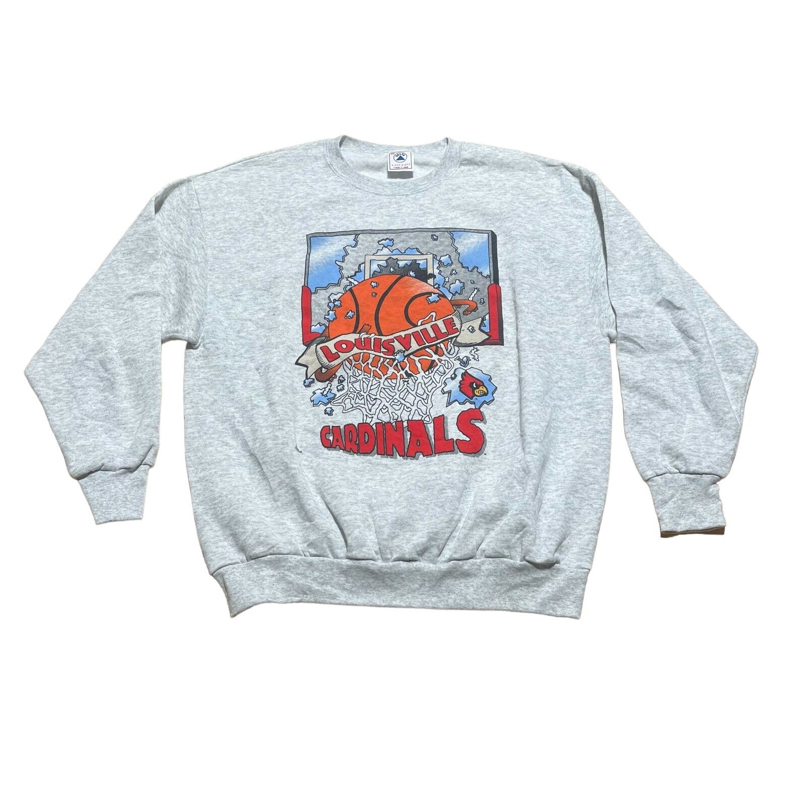 Vintage University Of Louisville Cardinals Sweatshirt Reprinted, Uofl Sweatshirt, University of Louisville Sweatshirt