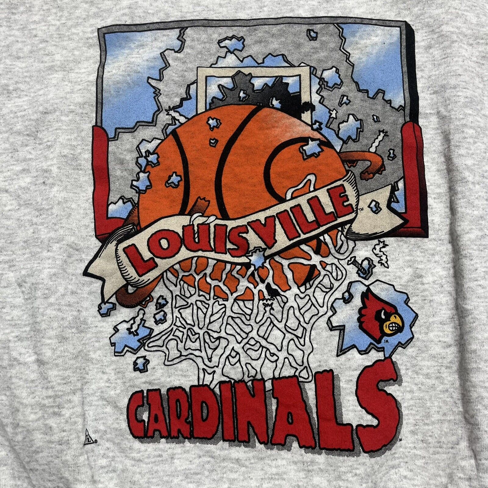 Vintage University Of Louisville Cardinals Sweatshirt Reprinted, Uofl Sweatshirt, University of Louisville Sweatshirt