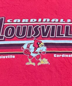 Vintage University Of Louisville Cardinals T Shirt Shirt Puma Size Xtra Large Xl Kentucky NCAA College Basketball 1990s 90s