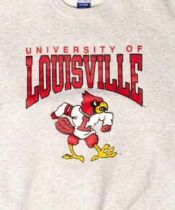 Vintage University Of Louisville Sweatshirt (1990s) University Football Fan Shirt Gifts for NCAA Fans