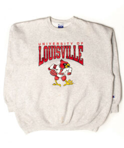 Vintage University Of Louisville Sweatshirt (1990s) University Football Fan Shirt Gifts for NCAA Fans