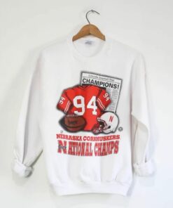 Vintage University Of Nebraska Cornhuskers Huskers Champions Sweatshirt, Nebraska Sweater, Vintage 90s Shirt